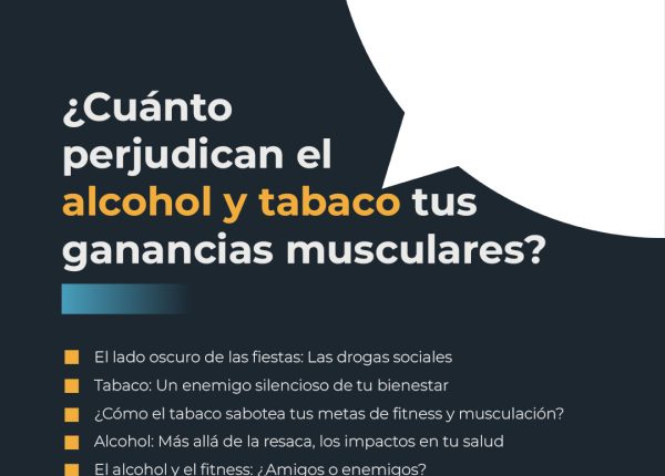 ¿Cuánto perjudican el alcohol y tabaco tus ganancias musculares?